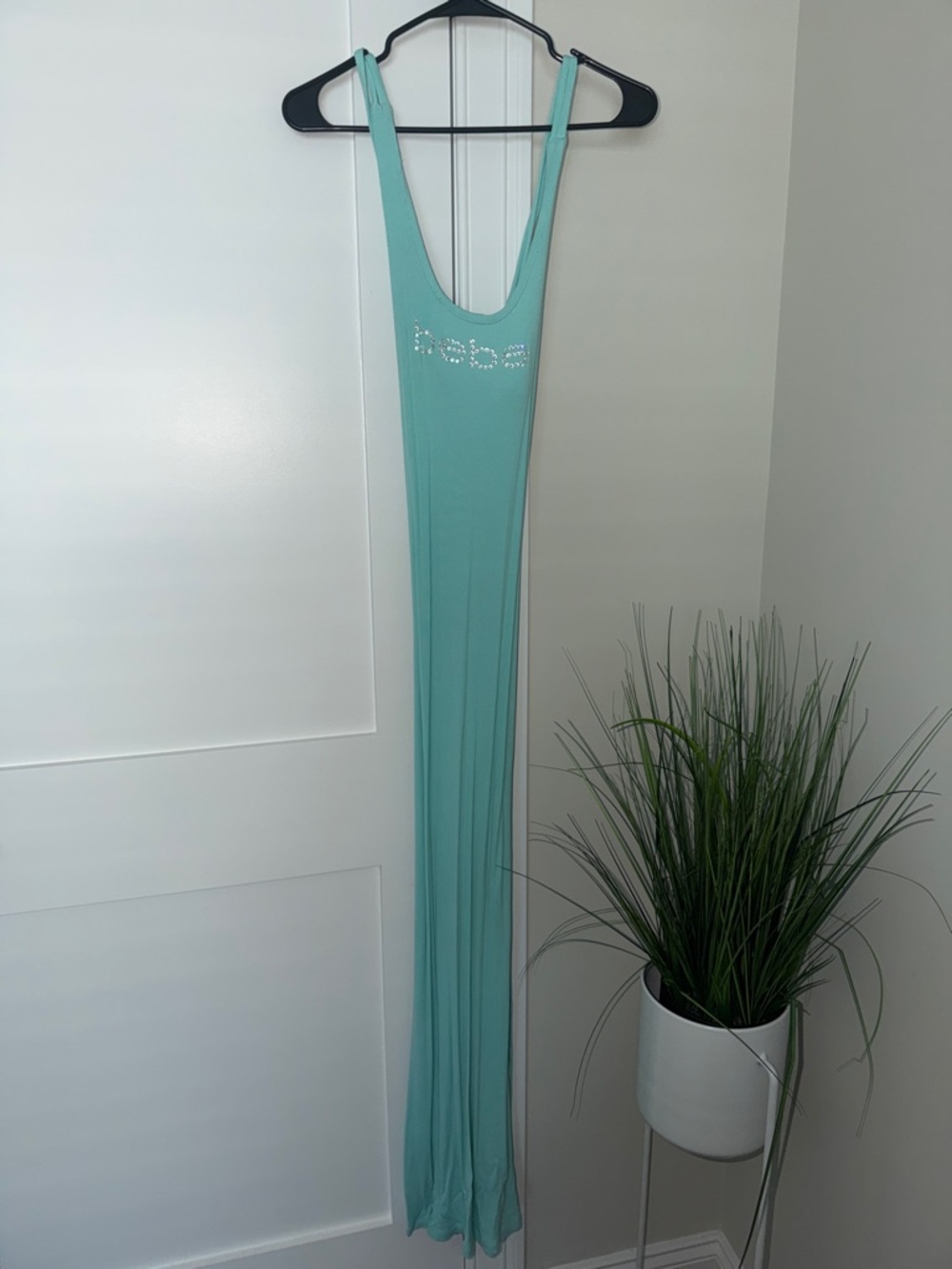 Bebe Turquoise Maxi Dress